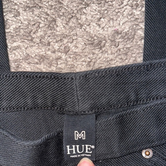 HUE Black Jeggings Stretchy Slim Fit - Picture 3 of 6